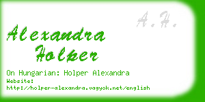 alexandra holper business card